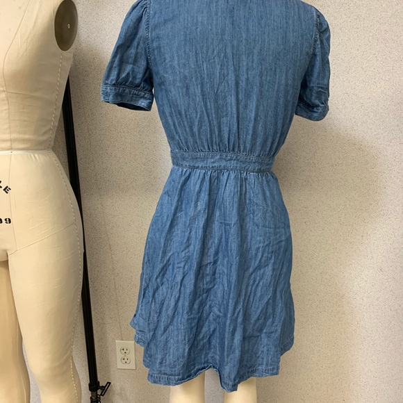 Madewell size 0 button up chambray dress - Picture 3 of 4